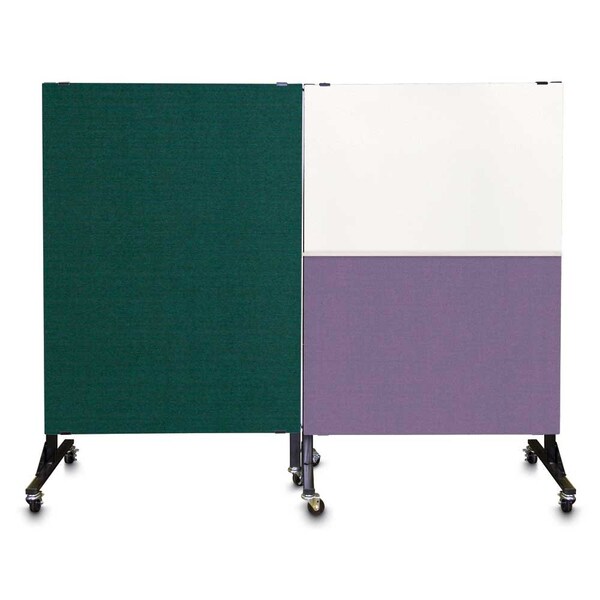 Enclosed Corkboard, 3 Door, 96"x48", 4" Fra, UV3427-BRONZE-PEARL